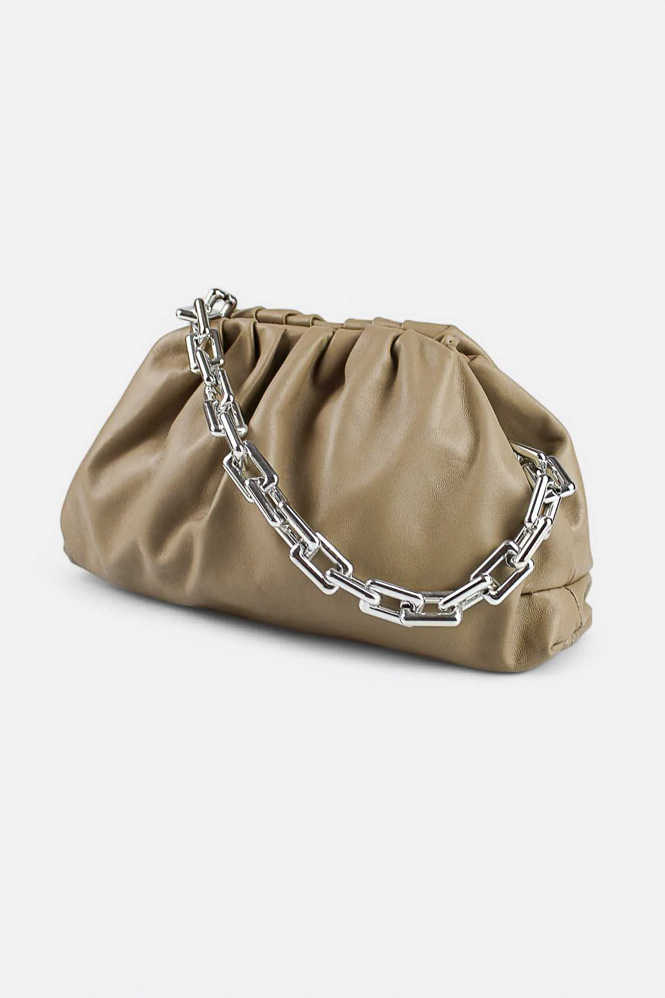 Bolso Pouch Piel – Beige Oscuro - Imagen 3